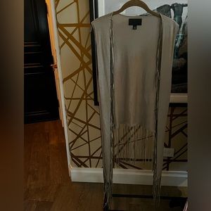 Sherri Bodell metal & fringe vest